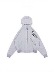 Men's Letter Print Hooded Sweatshirt and Shorts Set
