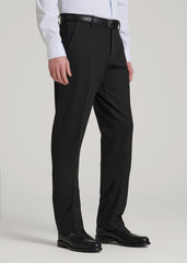 Flex Tech Suit Pants for Tall Men in Black
