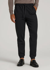 Flex Ponte Jogger for Tall Men in Black