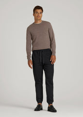Flex Ponte Jogger for Tall Men in Black