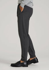 Flex Ponte Jogger for Tall Men in Dark Charcoal Heather