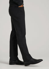 Flex Ponte Pants for Tall Men in Black