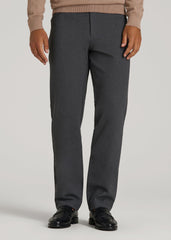Flex Ponte Pants for Tall Men in Dark Charcoal Heather