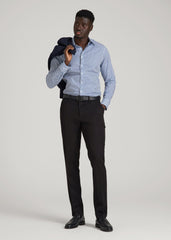 TAPERED-FIT Stretch Dress Pants for Tall Men in Black