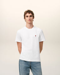 White cotton t-shirt with Ami de Coeur