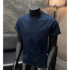 Summer New Men's Sorona Fabric T-shirt Cool Touch Antibacterial Quick Dry Regular Shoulder Short Sleeve Tee