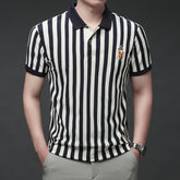 Summer New Men's High Quality Embroidered Polo Shirt Loose Fit Short Sleeve Casual Top