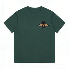 Cotton Embroidery Insect Short-sleeved T-shirt Distinctive Trendy Cotton T-shirt for Boys