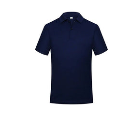 Men's Women's Casual Shirt Short Sleeve Solid Color Casual Polyester Summer Work Clothes