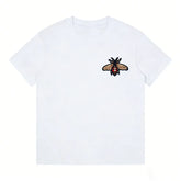 Cotton Embroidery Insect Short-sleeved T-shirt Distinctive Trendy Cotton T-shirt for Boys
