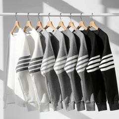 Waffley Men's Sweatshirt Spring and Autumn New Men's Crewneck Pullover Loose Sweatshirt Top Trendy Long Sleeve T-shirt