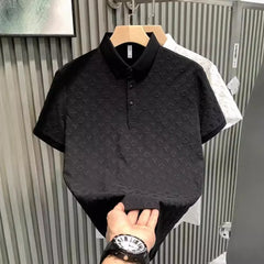 Summer Short-sleeved Polo Shirt Men's High-end Sense Casual Half-sleeved T-shirt with Top