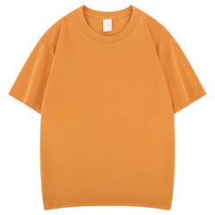 Cotton High Quality Unisex T-shirt 100% Cotton Summer Oversized Men's T-shirt Round Neck Solid Color Blank T-shirt for Men