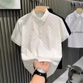Summer Short-sleeved Polo Shirt Men's High-end Sense Casual Half-sleeved T-shirt with Top