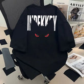 New American Style Trendy Brand Letter Printed Short-sleeved Men's T-shirt Summer Cotton Loose Casual Top for Men