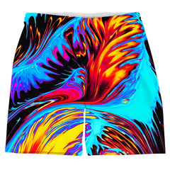 Colorful Graffiti 3D Printed Surfing Board Shorts Cool Summer Street Swim Trunks For Men Kids Travel Beach Shorts