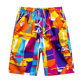 Fast-drying Men's Color Shorts Swimming Beach Shorts Flower Surfboard Shorts Swimming boardshorts beach Men Board shorts