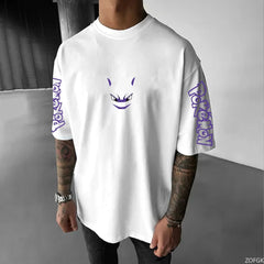 Pokémon Mewto & Gengar Print Oversized T-Shirts™