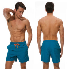Datifer Brand Summer Men Shorts Fashion Nylon Solid Mesh Liner Drawstring For Swimsuits Male Surf Sports Shorts