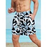 Funny Leopard Camouflage 3D Print Beach Shorts For Men Women Casual Hawaiian Surf Board Short Pants Quick Dry Gym Swim Trunks