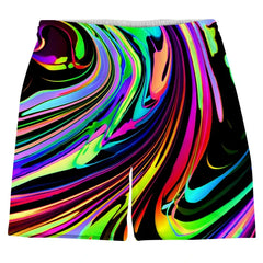 Colorful Graffiti 3D Printed Surfing Board Shorts Cool Summer Street Swim Trunks For Men Kids Travel Beach Shorts