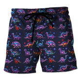 Funny 3D Printing Dinosaur Beach Shorts For Men Street Drawstring Swimming Trunks Men Summer Animal Pattern Surfboard Shorts
