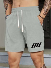 Casual Summer Print Shorts for Men - Drawstring & Comfortable Fit
