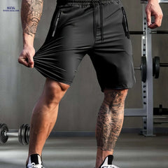 HIDKAT Men's Summer High Waist Sports Shorts - High Stretch, Casual Fit