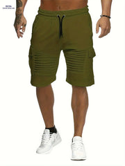 Lightweight Striped Athletic Shorts for Men - Casual Gym Wear