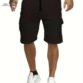 Lightweight Striped Athletic Shorts for Men - Casual Gym Wear