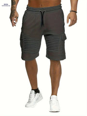 Lightweight Striped Athletic Shorts for Men - Casual Gym Wear
