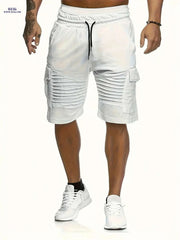 Lightweight Striped Athletic Shorts for Men - Casual Gym Wear