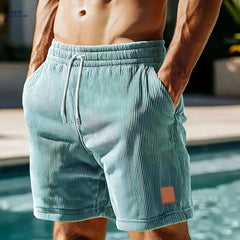 Men's Casual Corduroy Jogging Shorts - Comfortable Summer Fashion