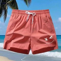 Men's Casual Sports Shorts - Quick-Drying, Zippered Pockets, Stretchy