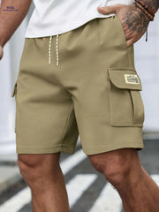 Men's Casual Waffle Knit Shorts - Lightweight, Breathable, Mid-Rise