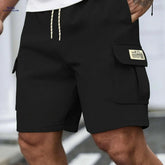 Men's Casual Waffle Knit Shorts - Lightweight, Breathable, Mid-Rise