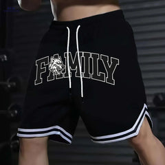 Men's Five-Pocket Sports Shorts - Striped Trim Basketball Style