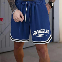 Men's LOS ANGELES Basketball Shorts - Lightweight, Breathable, Elastic Fit