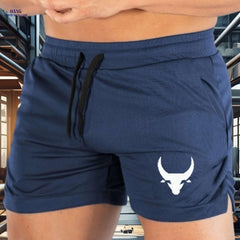 Men's Athletic Performance Gym Shorts - Breathable, Slim Fit, Maroon