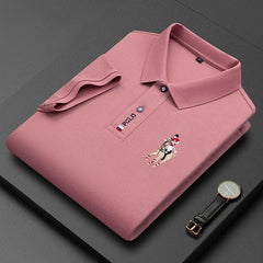 Men's Business Short Sleeve T-shirt New Men's POLO Shirt Men's Casual Business Golf T-Shirt