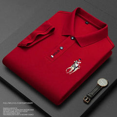 Men's Business Short Sleeve T-shirt New Men's POLO Shirt Men's Casual Business Golf T-Shirt