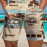 Stylish Hawaiian Beach Shorts for Men - Lightweight & Quick-Dry