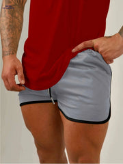 Summer Breathable Mesh Men's Shorts - Slim Fit Running & Fitness