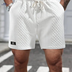 Summer Casual Shorts for Men - Breathable, Elastic, Drawstring Design
