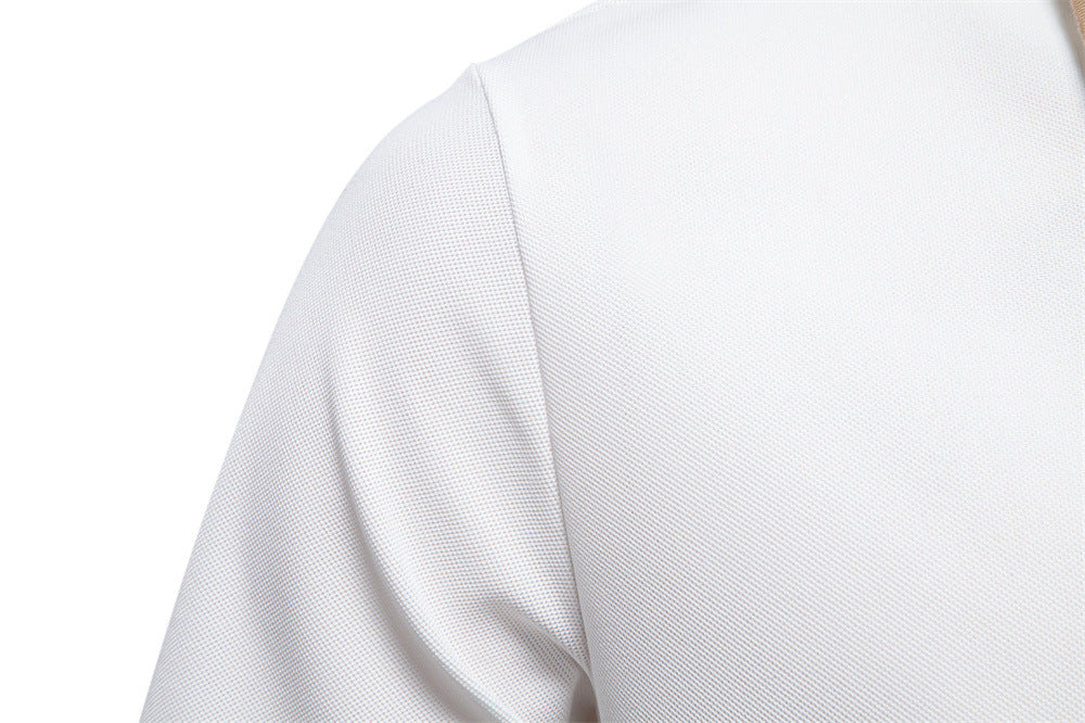 Men’s Summer Short-Sleeve Polo Shirt – Lapel Design, Business Casual Style