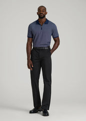 4 Way Stretch Commuter STRAIGHT Leg Chino Pants for Tall Men in Black