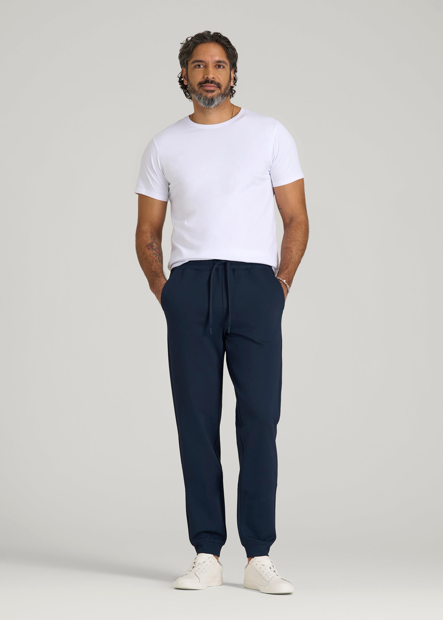 Flex Ponte Jogger for Tall Men in Navy
