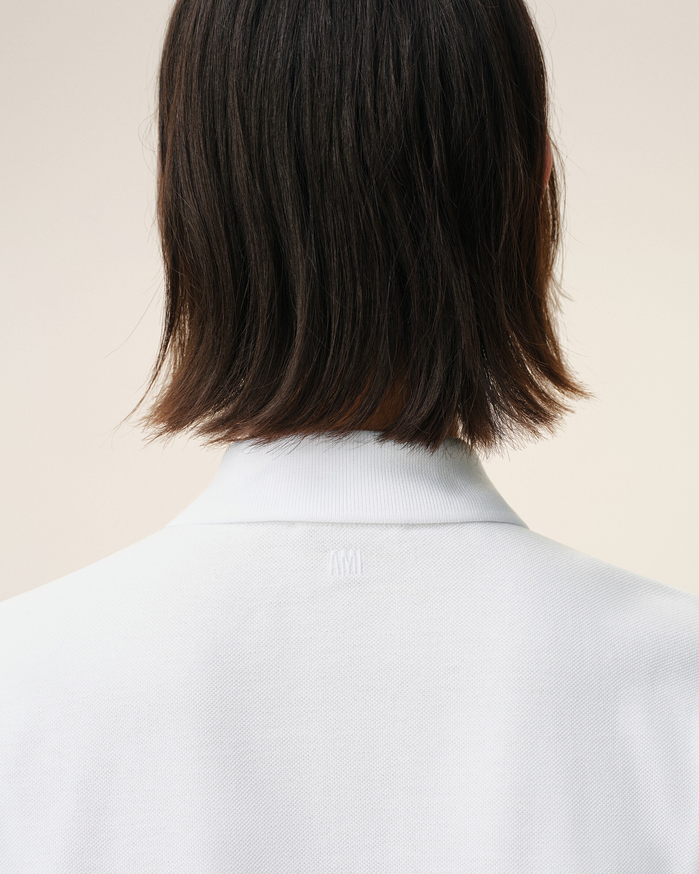 White Cotton polo with Ami De Coeur