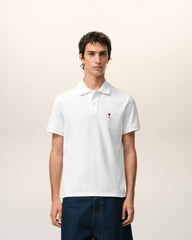 White Cotton polo with Ami De Coeur