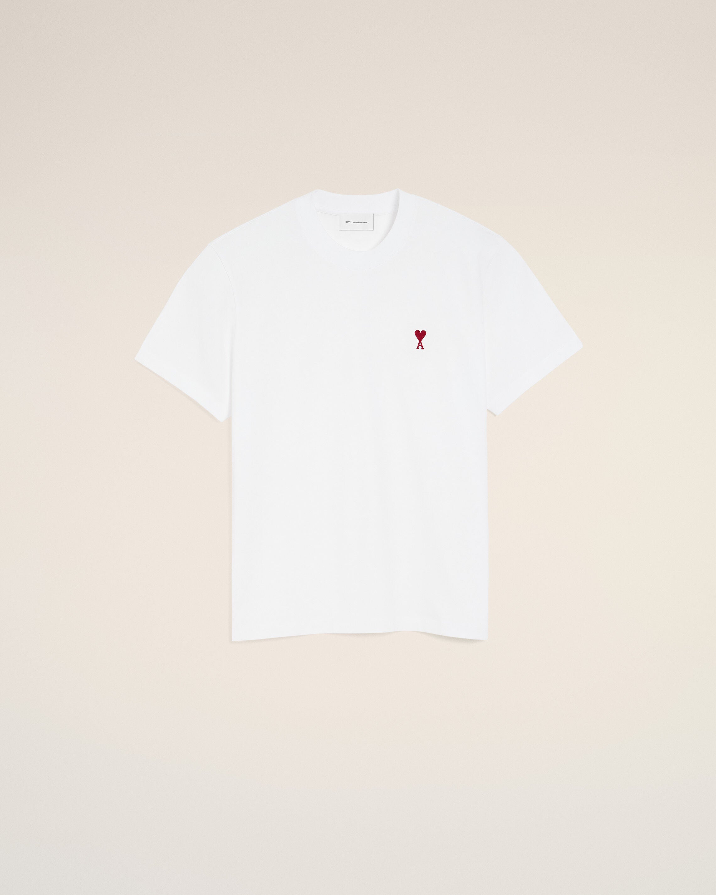 White cotton t-shirt with Ami de Coeur
